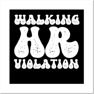 Walking HR Violation Posters and Art